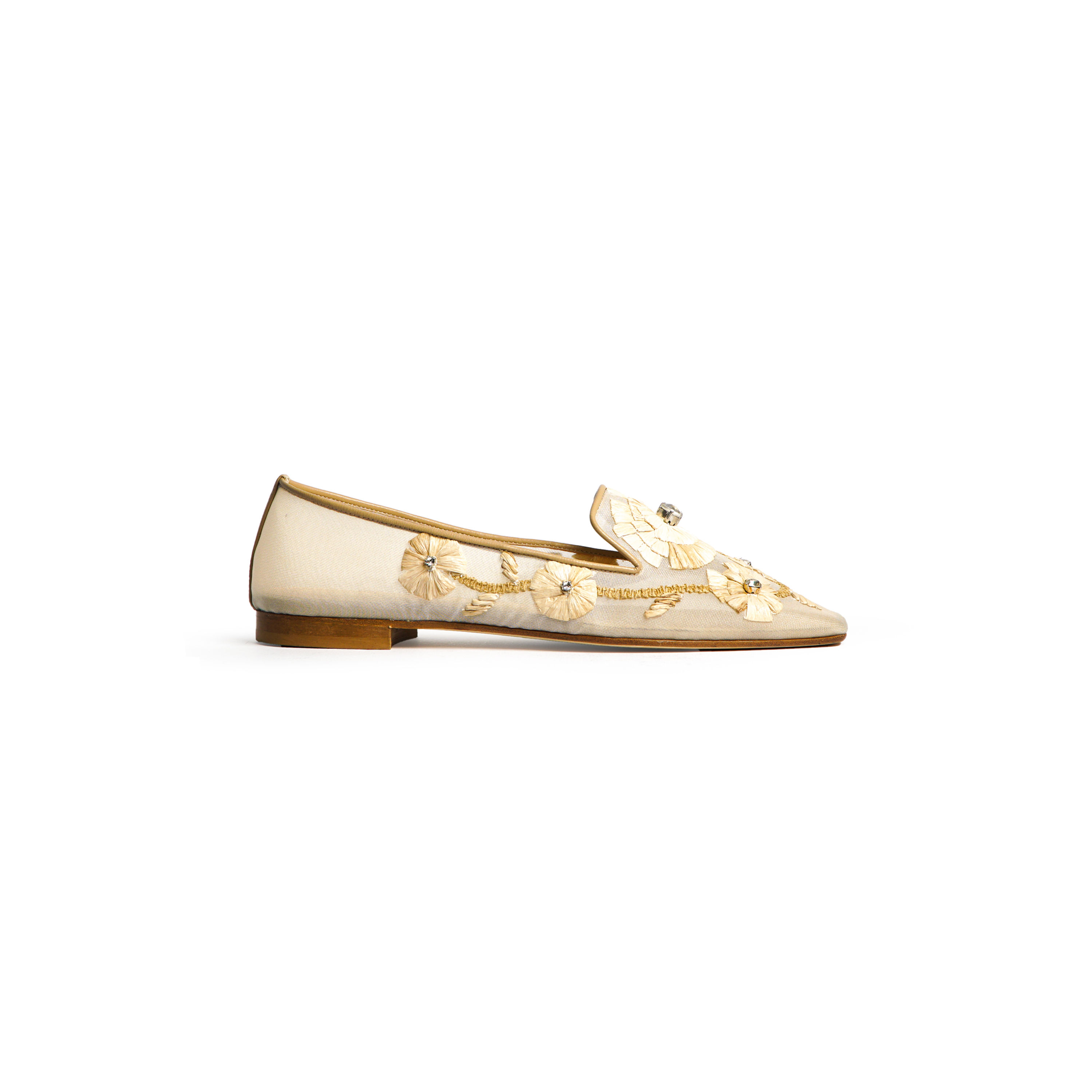 Prosperine Loafer Ricamo Beige