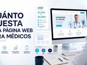 Costo y elementos de una página web profesional para médicos