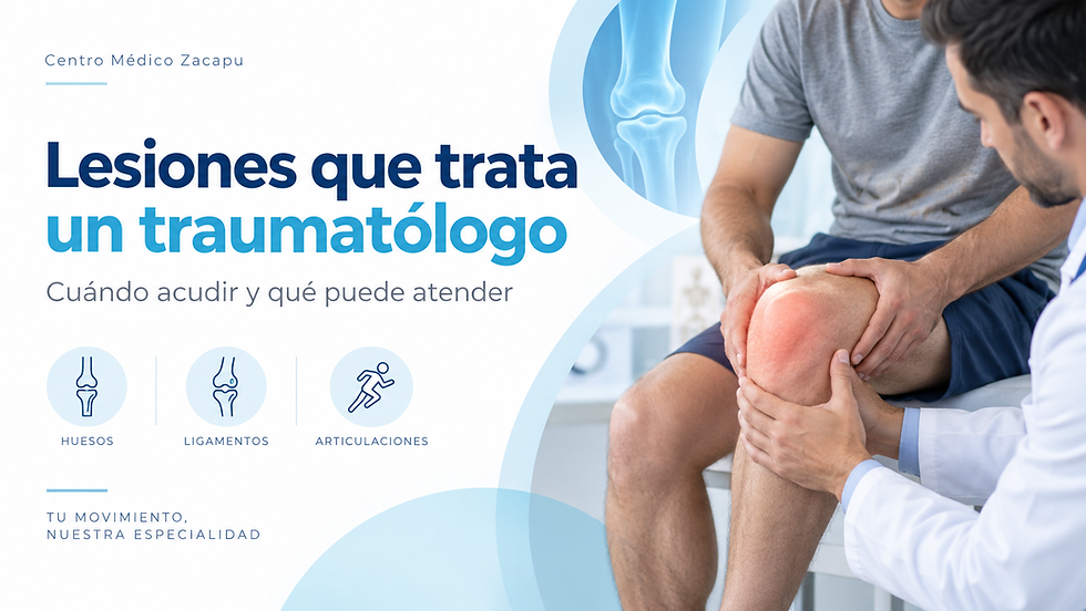 lesiones que atiende un traumatologo