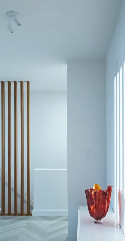 Wood slat dividers, Full Interior Home, Burlington, Homemood Group, Yesenia Di Sabatino, Roberto Puchetti