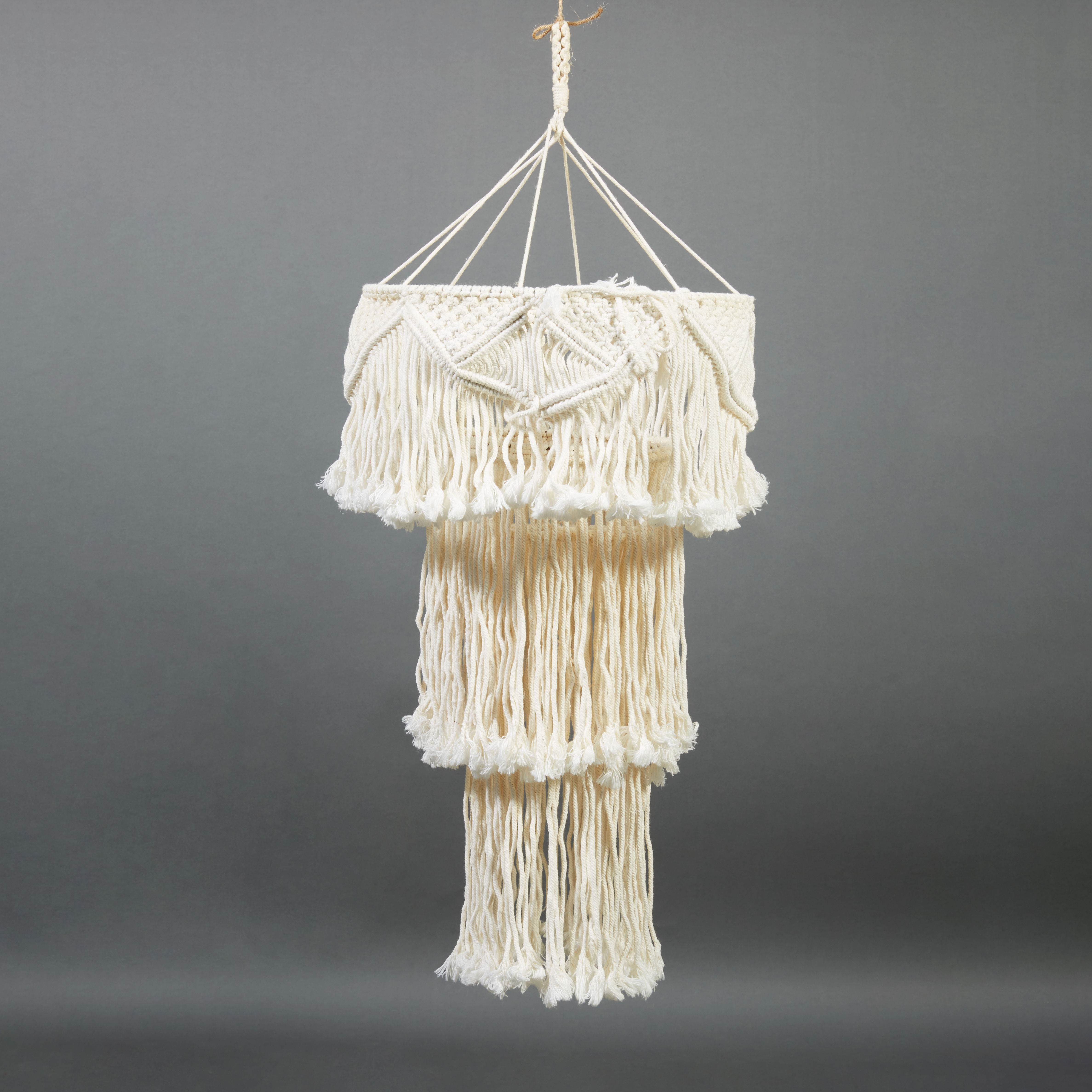 Cream Hanging Macrame