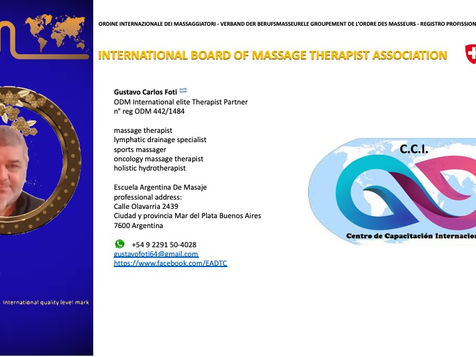 Professional Profile ODM International Plus Gustavo C. Foti 🇦🇷 updated Thursday, October 14, 2021