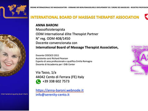Professional Profile ODM International Plus Anna Baroni 🇮🇹, updated Tuesday 5 October 2021