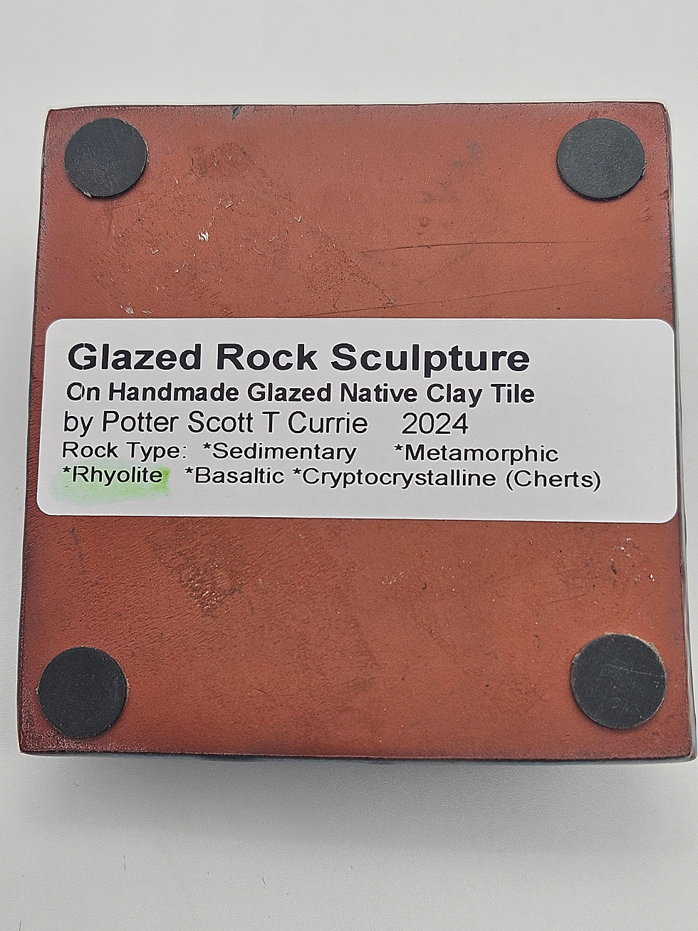 Thumbnail: Glazed Rock Sculpture