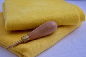yellow wool