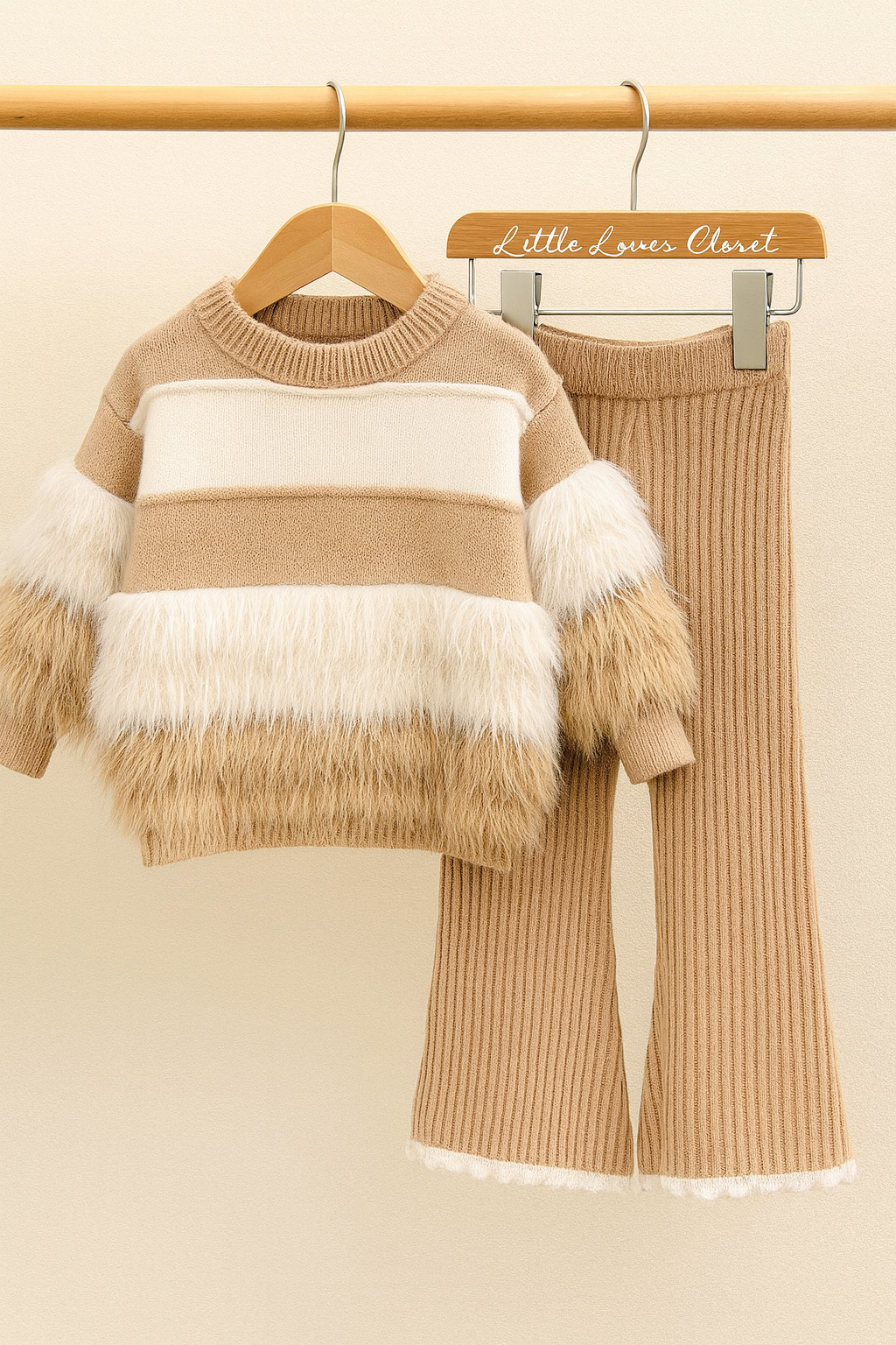 Premium Faux Fur Knit Set