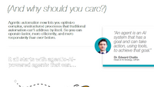 What is agentic automation