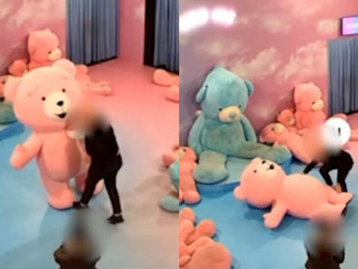 Mascotte vestita da orso finisce all’ospedale dopo un pugno: «Due mesi di prognosi»