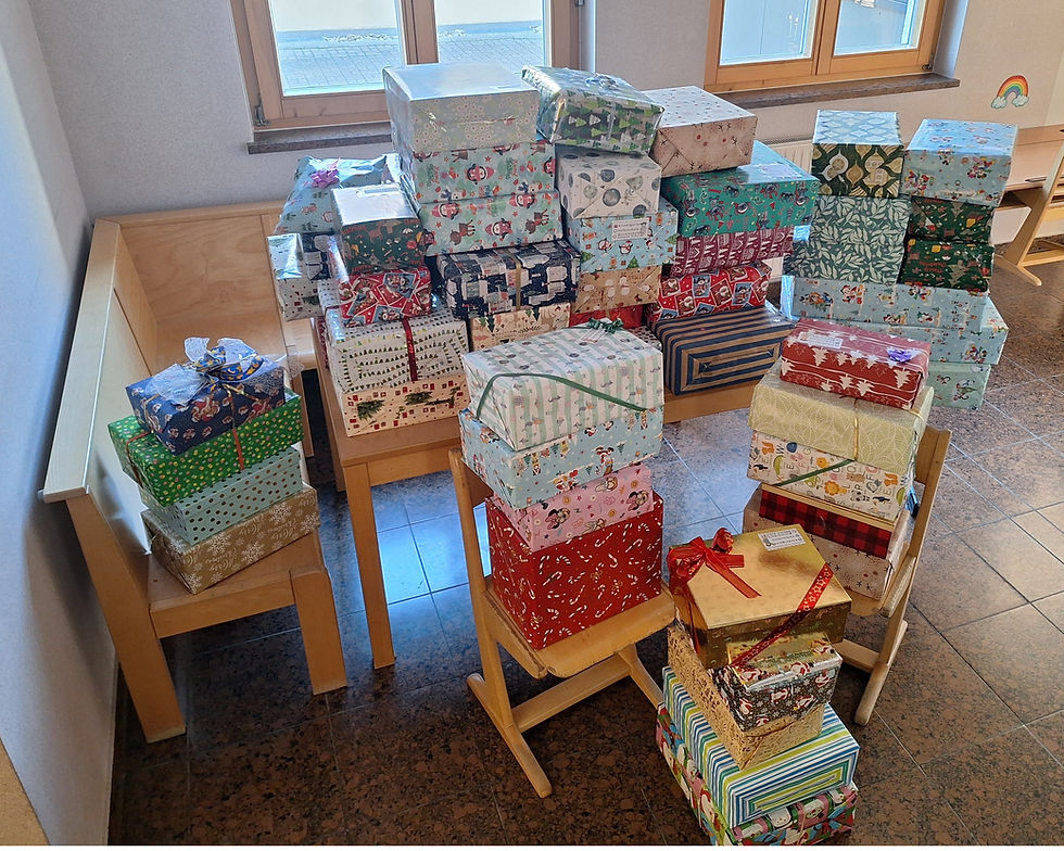 Christkindl aus der Schuhschachtel