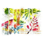 Summer watercolour illustration