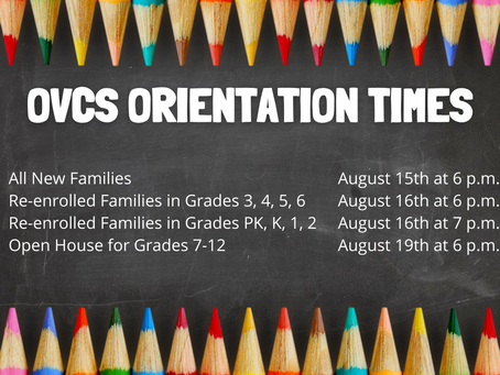 OVCS Orientation Information