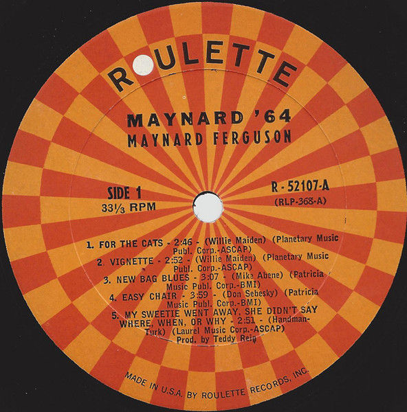 Thumbnail: Maynard Ferguson - Maynard '64 (LP, Album, Mono) Very Good Plus (VG+), Very Good