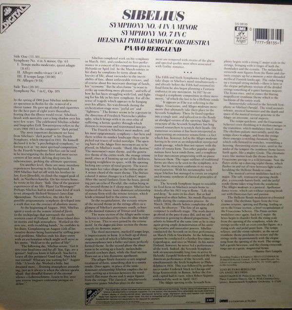 Thumbnail: Jean Sibelius, Helsinki Philharmonic Orchestra, Paavo Berglund - Symphony No. 4 