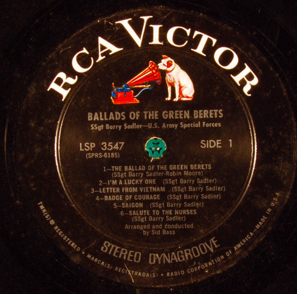Thumbnail: Barry Sadler - Ballads Of The Green Berets (LP, Album, Ind) Near Mint (NM or M-)