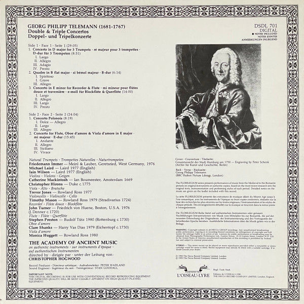 Thumbnail: Georg Philipp Telemann - The Academy Of Ancient Music, Christopher Hogwood - Dou