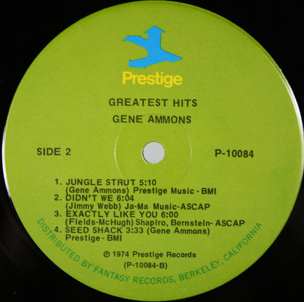 Thumbnail: Gene Ammons - Greatest Hits (LP, Comp, Ind) Very Good Plus (VG+), Very Good Plus