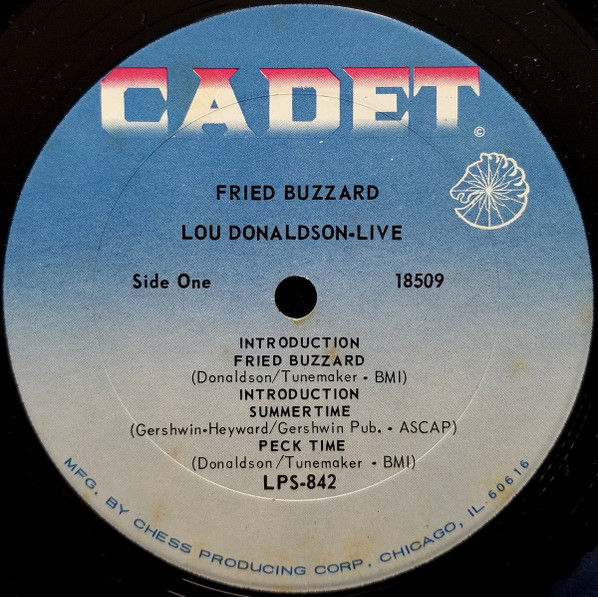 Thumbnail: Lou Donaldson - Live: Fried Buzzard (LP, Album) Very Good (VG), Very Good (VG)