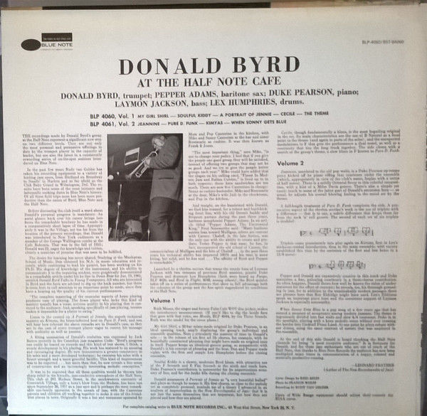 Thumbnail: Donald Byrd - At The Half Note Cafe, Volume 1 (LP, Album, RE) Near Mint (NM or M