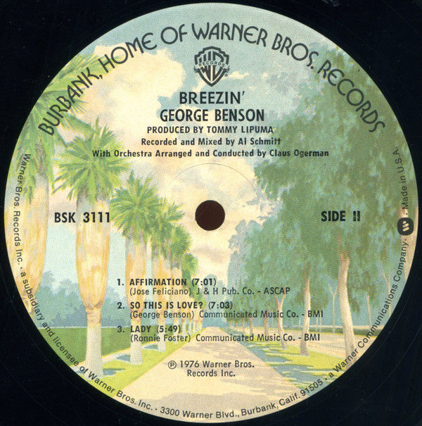 Thumbnail: George Benson - Breezin' (LP, Album, RE, Pin) Near Mint (NM or M-), Very Good Pl