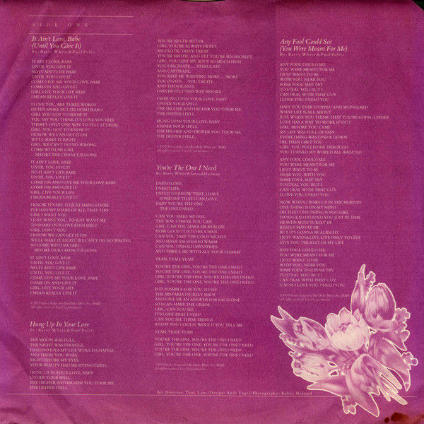 Thumbnail: Barry White - The Message Is Love (LP, Album) Very Good Plus (VG+), Very Good Pl