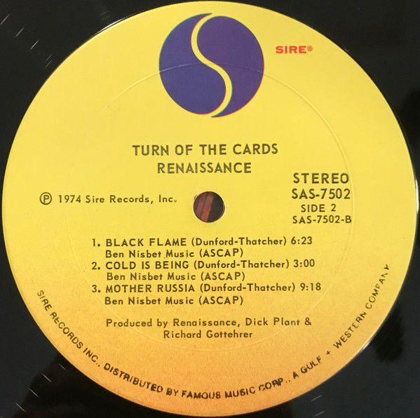 Thumbnail: Renaissance  - Turn Of The Cards (LP, Album, PRC) Very Good Plus (VG+), Very Goo