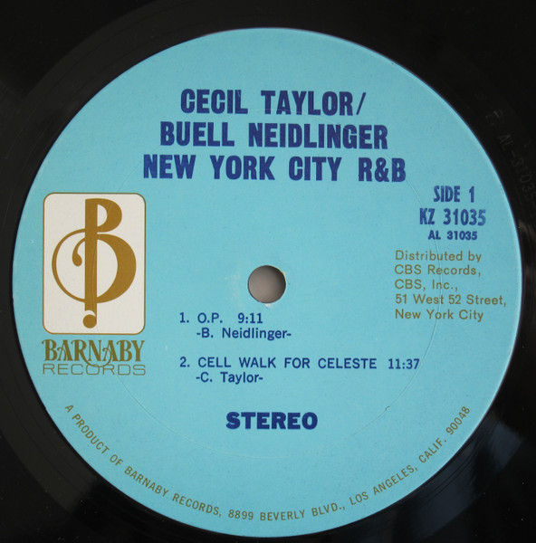 Thumbnail: Cecil Taylor, Buell Neidlinger - New York City R&B (LP, Album) Near Mint (NM or 