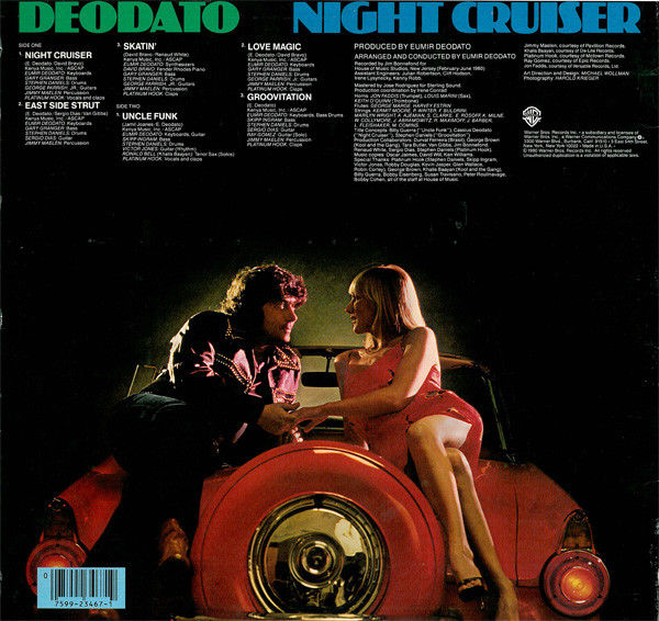 Thumbnail: Eumir Deodato - Night Cruiser (LP, Album, Win) Mint (M), Near Mint (NM or M-)