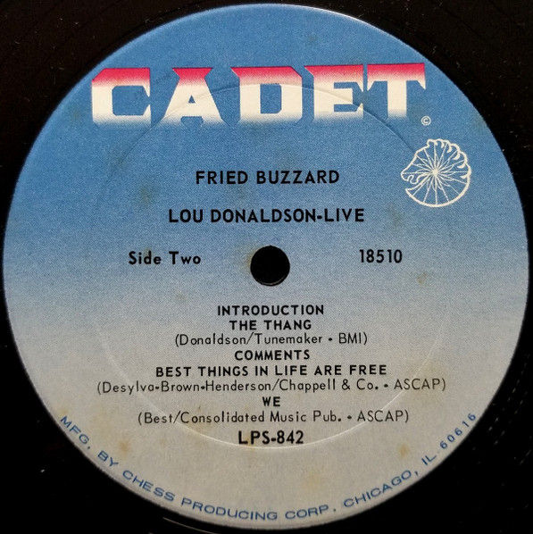Thumbnail: Lou Donaldson - Live: Fried Buzzard (LP, Album) Very Good (VG), Very Good (VG)