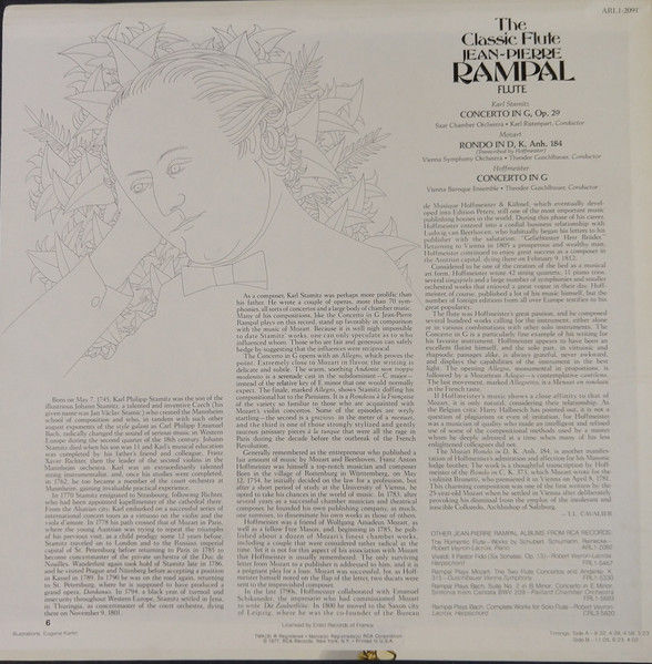 Thumbnail: Jean-Pierre Rampal - The Classic Flute (LP, Album, Ind) Near Mint (NM or M-), Ve