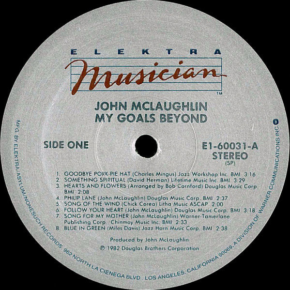 Thumbnail: John McLaughlin - My Goals Beyond (LP, Album, RE, SP ) Very Good Plus (VG+), Ver