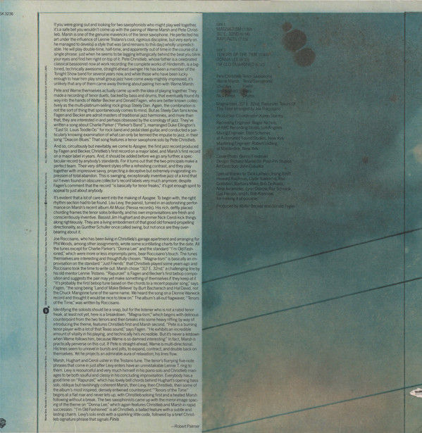 Thumbnail: Pete Christlieb / Warne Marsh Quintet - Apogee (LP, Album, RP) Very Good Plus (V