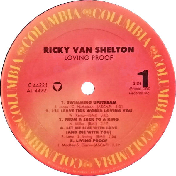 Thumbnail: Ricky Van Shelton - Loving Proof (LP, Album, Car) Very Good Plus (VG+), Near Min