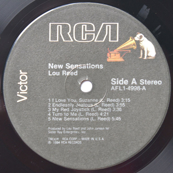 Thumbnail: Lou Reed - New Sensations (LP, Album, Ind) Very Good Plus (VG+), Very Good Plus 