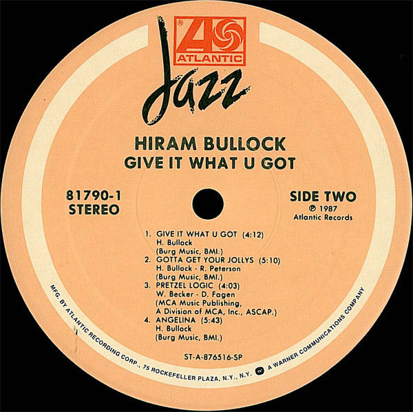 Thumbnail: Hiram Bullock - Give It What U Got (LP, Album) Near Mint (NM or M-), Very Good P