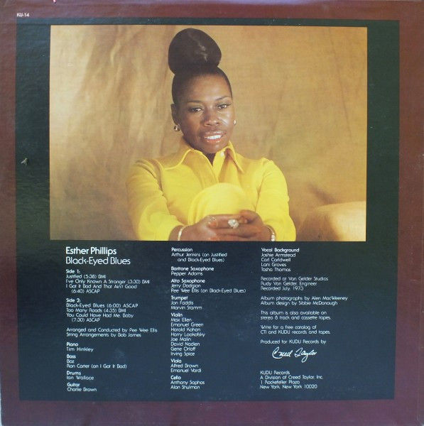 Thumbnail: Esther Phillips - Black-Eyed Blues (LP, Album) Mint (M), Very Good Plus (VG+)