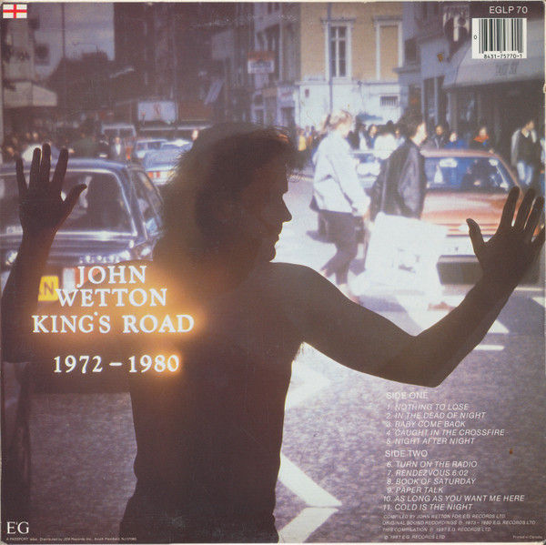 Thumbnail: John Wetton - King's Road 1972-1980 (LP, Comp, Gra) Very Good Plus (VG+), Very G