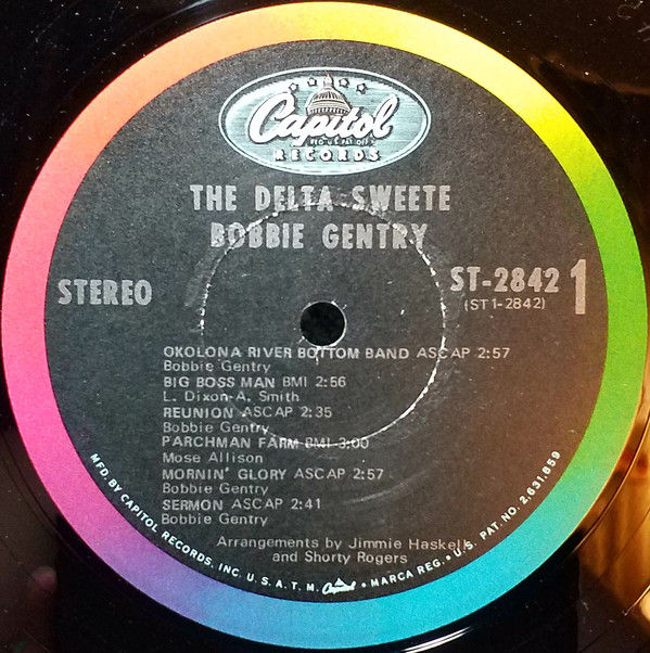 Thumbnail: Bobbie Gentry - The Delta Sweete (LP, Album, Jac) Very Good Plus (VG+), Very Goo