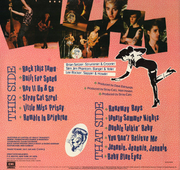 Thumbnail: Stray Cats - Built For Speed (LP, Album, Comp, Club, Car) Very Good Plus (VG+), 