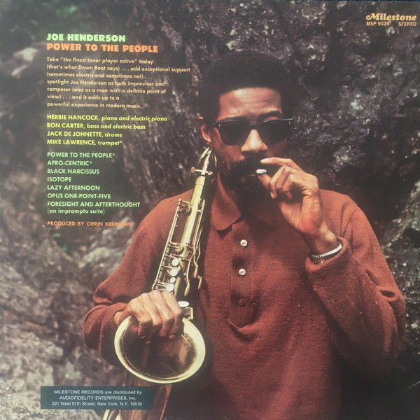 Thumbnail: Joe Henderson - Power To The People (LP, Album, RE, Gat) Very Good (VG), Very Go