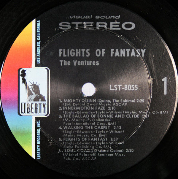 Thumbnail: The Ventures - Flights Of Fantasy (LP, Album, Ind) Very Good (VG), Very Good Plu