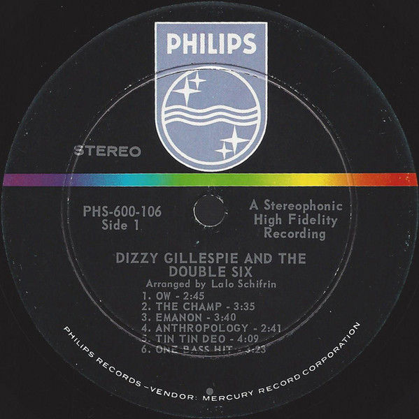 Thumbnail: Dizzy Gillespie & Les Double Six - Dizzy Gillespie & The Double Six Of Paris (LP