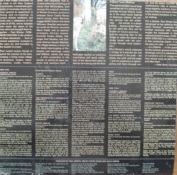 Thumbnail: Paul Winter  - Common Ground (LP, Album, Ter) Very Good Plus (VG+), Very Good Pl