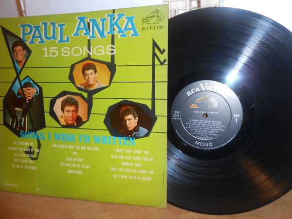 Paul Anka - Songs I Wish I'd Written (LP, Mono) Very Good Plus (VG+), Very Good 
