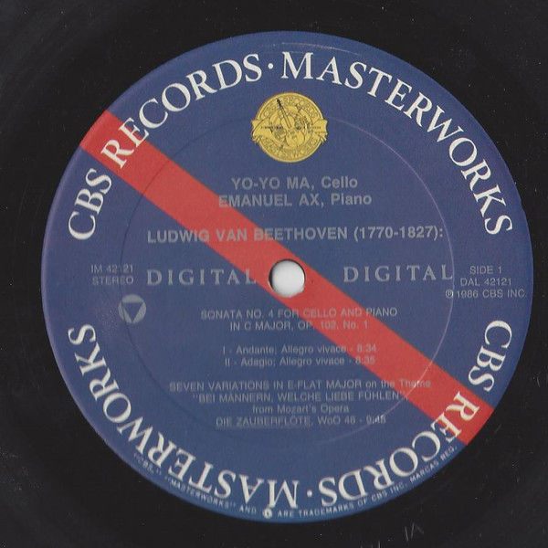 Thumbnail: Ludwig van Beethoven, Yo-Yo Ma, Emanuel Ax - Sonata No. 4, Op. 102, No. 1 (LP, A