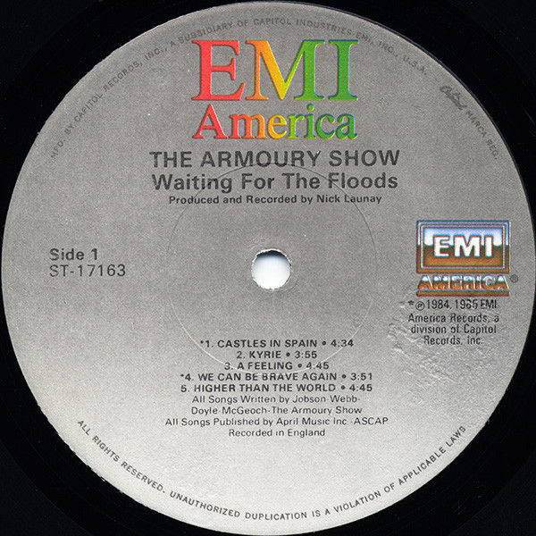 Thumbnail: The Armoury Show - Waiting For The Floods (LP, Album) Fair (F), Very Good Plus (