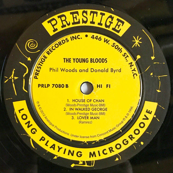 Thumbnail: Phil Woods / Donald Byrd - The Young Bloods (LP, Album, Mono, Ltd, RE, 200) Near