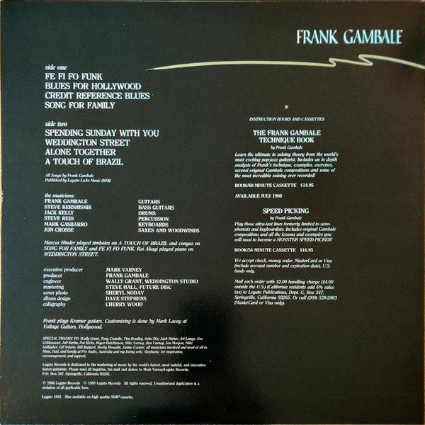 Thumbnail: Frank Gambale - Brave New Guitar (LP, Album) Fair (F), Very Good Plus (VG+)