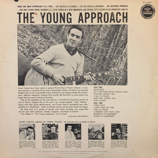 Thumbnail: Faron Young - The Young Approach (LP, Album) Very Good Plus (VG+), Very Good Plu