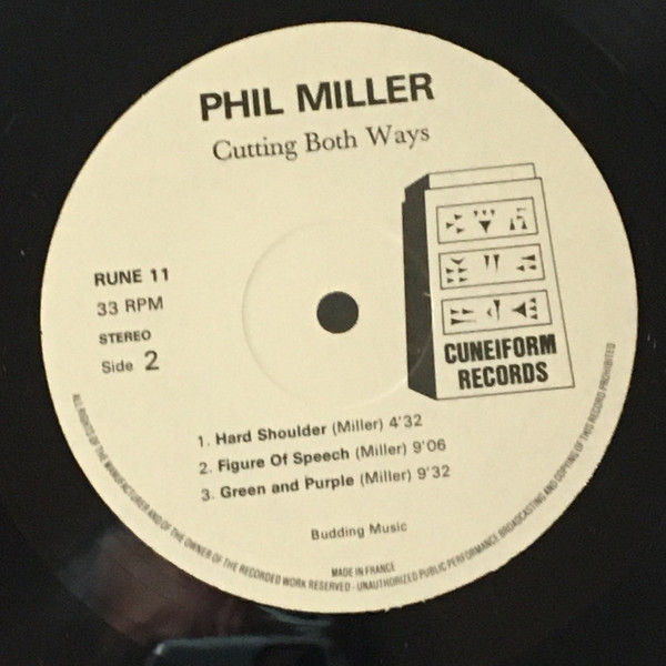 Thumbnail: Phil Miller - Cutting Both Ways (LP, Album) Near Mint (NM or M-), Near Mint (NM 