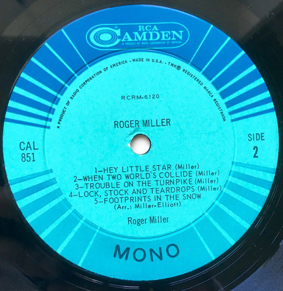 Thumbnail: Roger Miller - Roger Miller (LP, Comp, Mono, Ind) Near Mint (NM or M-), Very Goo